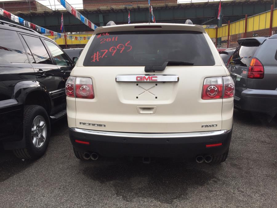 2011 GMC Acadia AWD 4dr SLT1, available for sale in Newark, New Jersey | ELITE MOTOR CARS. Newark, New Jersey 2011 GMC Acadia AWD 4dr SLT1, available for sale in Newark, New Jersey | ELITE MOTOR CARS. Newark, New Jersey